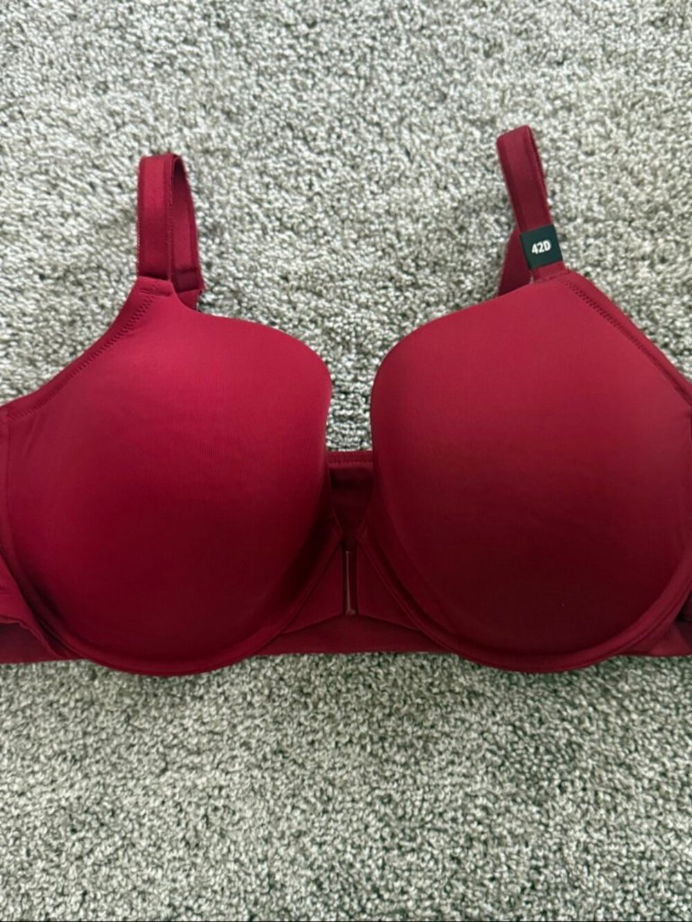 NWT Torrid Curve Padded T-Shirt Bra 42D Red Burgundy Smooth Plus Size